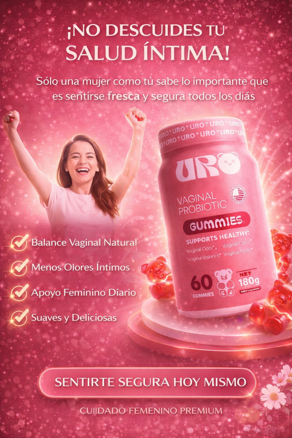 UroVita™ – Gomitas  que Ayudan a Prevenir Infecciones y Eliminar Bacterias