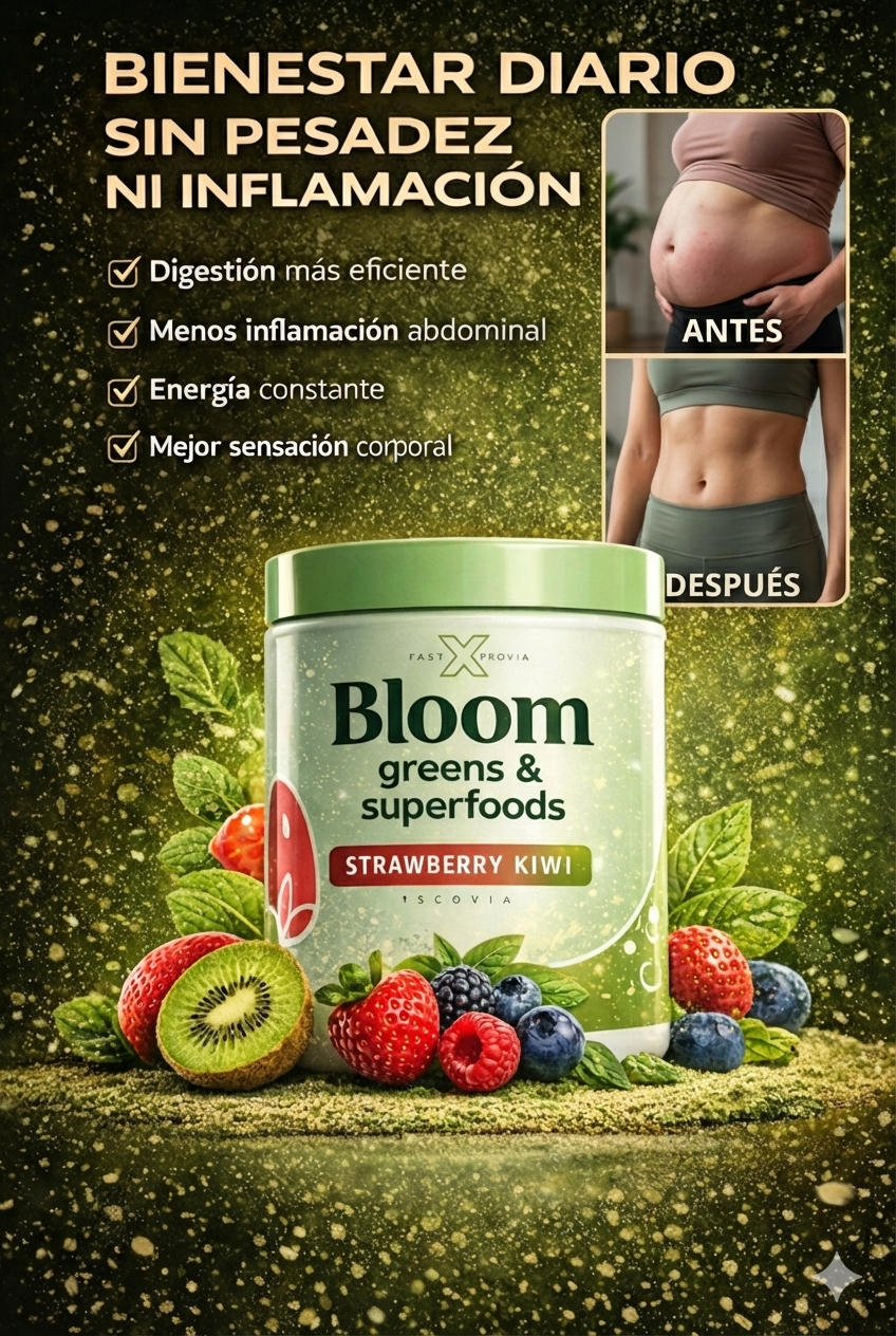 BLOOM™ – Fórmula Anti-Inflamación que devuelve Ligereza a tu Cuerpo